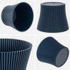 KADAX Small Plastic Flower Pot, Succulent and Herb Planter, Modern