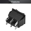 Fielect KCD4 ON/Off/ON Boat Rocker Switch DPDT 6 Pin 3