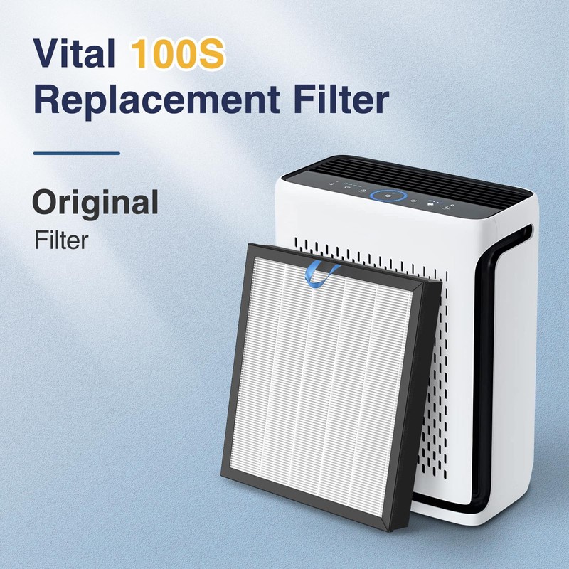 2 Pack Vital 100S-P Replacement Filter Compatible with LEVOIT Vital