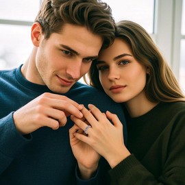 URONE Cat Fidget Ring 925 Sterling Silver Cat Spinner Rings Anxiety Spinning Fidget Jewelry Gifts for Women (7)