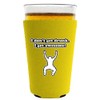 I Dont Get Drunk Pint Glass Coolie Yellow