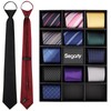 Segarty Men's Tie Set, 14 Pcs Stripe Solid Assorted Neck
