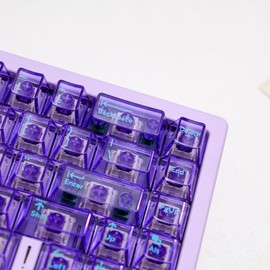 114 Keys Clear Keycaps PC Cherry Profile Transparent Keycaps Set Fit for 60% 65% 75% Cherry Mx Switches Mechanical Keyboard