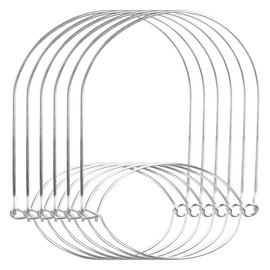 ULTECHNOVO 6 Pack Stainless Steel Wire Handles Stainless Jar Hanging Hooks for Mason Jar Hanger,Canning Jars Hanger,Ball Pint Jar,Jar Hanging Hook for Regular Mouth