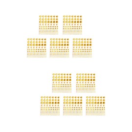 Tofficu 2sets Acrylic Stickers Set for Kids 3D Crystal Stickers Scrapbooking for DIY 5sheets*2