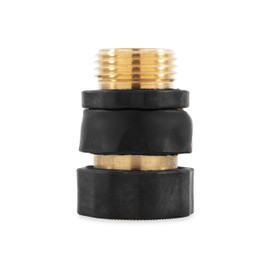 Camco 5/8" Brass and Steel Quick Hose Disconnect - Connect and Disconnect Between Multiple Hose Attachments | Automatic Shut-Off When Disconnected | 1 Female & 3 Male Fittings - 4 Pack - (20136)