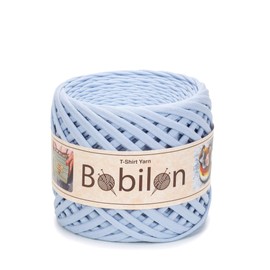 T-Shirt Yarn Fettuccini Zpagetti Ball 3-5 mm T-Shirt Yarn for Crochet Knitting, Mask Ear Ties, T Yarn Organic Cotton, Macrame T Yarn, Jersey Yarn - Sky Blue