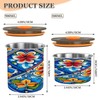 FUGIDOG Mexican Ceramic Tile Coffee Canister 30oz Airtight Stainless Steel