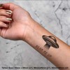 4 x 'Beam Me Up UFO' Temporary Tattoos - Water