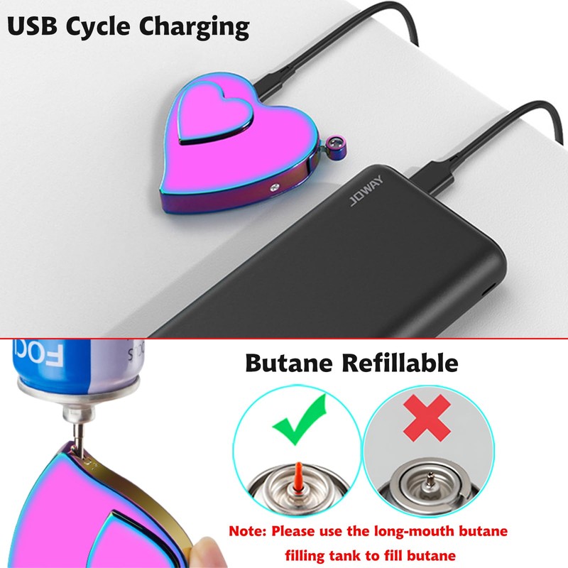 Electronic Lighter, Jet Flame Torch Lighter Electric Lighter Refillable Butane