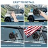 Car Flag Pole, Car Flag Holder with Adjustable Angle Suction