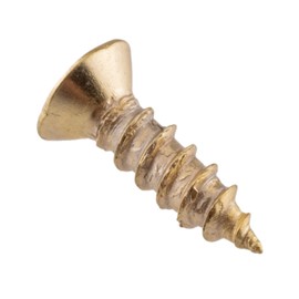 #3 x 5/16" Brass Flat Countersunk Head Phillips Drive Wood Screws | Pack of 25 | Self Tapping Screws for Wood Antique or Modern Furniture | FH9-SB