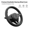 Leather Steering Wheel Cover for Chevy Silverado 1500 2500 3500,