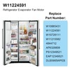 SEIWEI W11224591 DC 12V Refrigerator Evaporator Fan Motor Compatible with