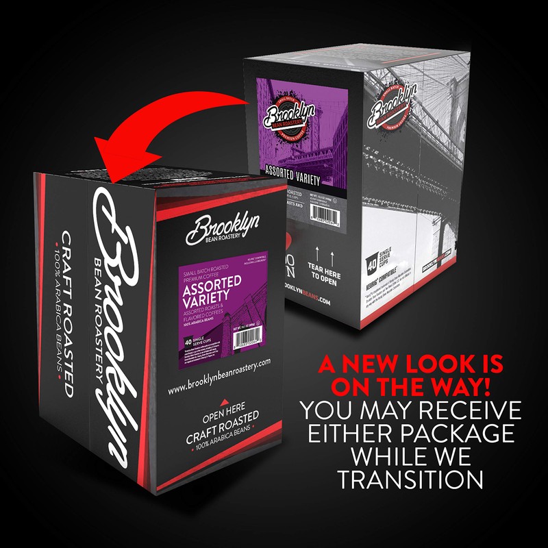 Brooklyn Beans Coffee Pods, Assorted Gourmet Variety Pack - Compatible