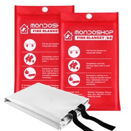 Silicone Fire Blanket for Home and Kitchen - Monodshop Emergency Fire Blankets for Car, Fire Safety Blanket for Fireplace