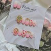 Antique pink gradient handmade nail tip - Almond / 엔틱