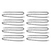 8pcs Curb Chain 8 Side Milled Straight Buckle 1.2meter DIY