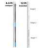 Hicavar 20 Foot High Ceiling Fan Duster with 5-12 Foot