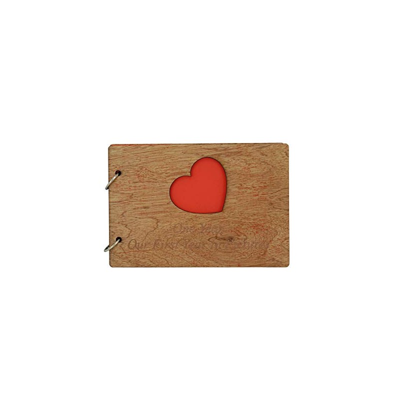 1st Anniversary Scrapbook Engraved With 'One Year, Our First Year