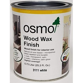 Osmo Wood Wax Finish Transparent, 3111 White - .750 Liter