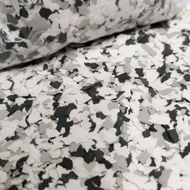Epoxy Flakes for Flooring, 1LB Decorative Color Chips for Concrete, Epoxy Resin and Countertops, Durable - Black, White, Light Gray