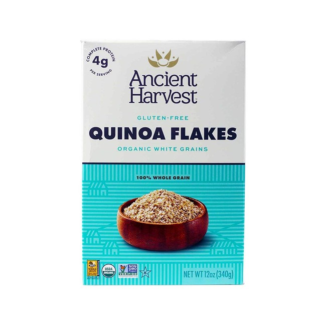 QUINOA Ancient Harvest Flakes Organic Gluten Free 12 Oz (Pack of 3)
