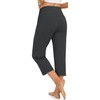 UEU Women's Plus Size High Waisted Capri Casual Summer Loose