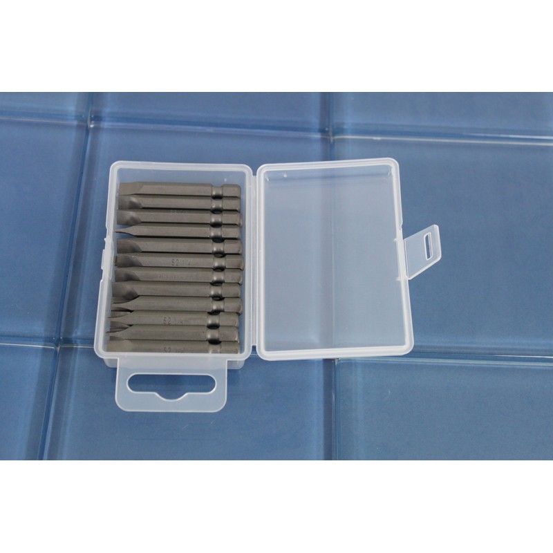 TEMO 50 pc 1/4 Inch Flat Impact Ready 1 Inch