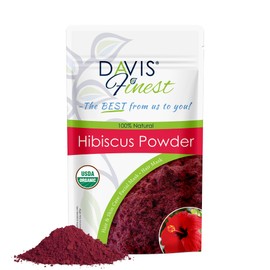 Davis Finest Organic Hibiscus Powder 250g, Hair & Skin, Facial Mask, Face Pack, Hair Growth, Shine & Condition