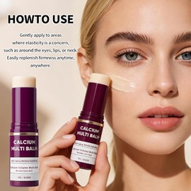 BáLsamo Multiusos Con Calcio Y ColáGeno, Barra Antiedad, Hidratante Y Reafirmante Para Rostro, Ojos, Cuello Y Labios, Reduce Arrugas Y LíNeas De ExpresióN (1 unidad)
