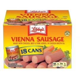 Libby's Vienna Sausage 4.6oz can 18 Pack Case x1