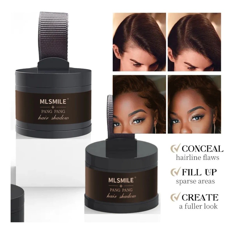 Polvo De Maquillaje De Fibra Capilar Cubre Raíz De Cabello