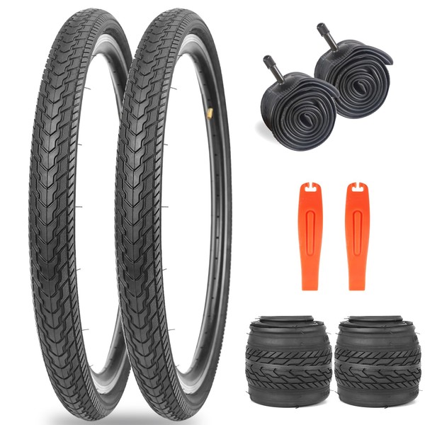 ZUKKA 2 Pack Bike Tires 26X1.75 Mountain Bike Tire with