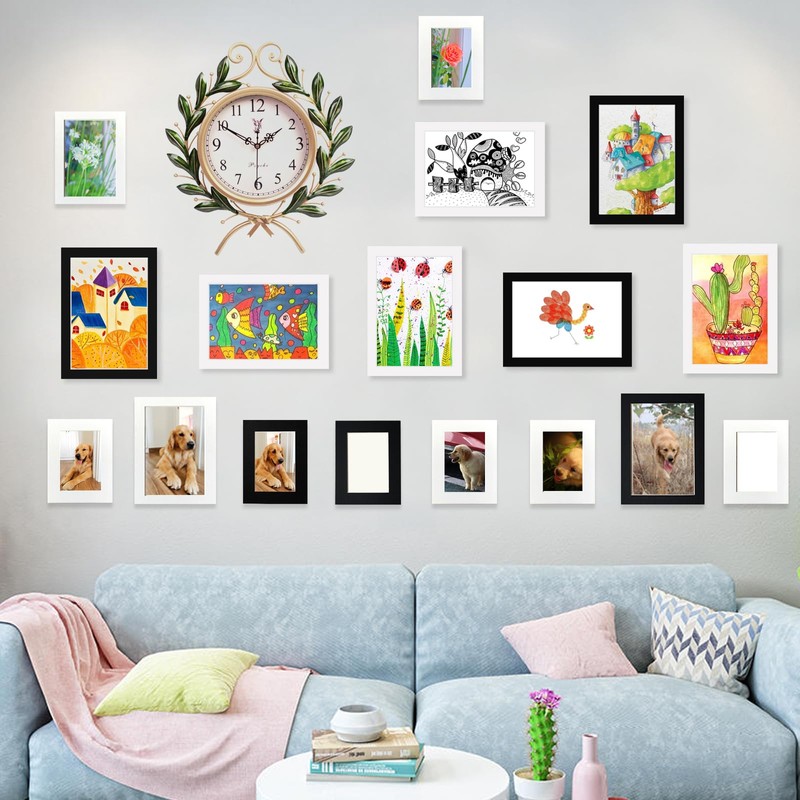4"x6" Stick-On Collage Picture Frames Set of 12,Photo Frame Collage