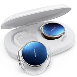 Open Ear Headphones Bluetooth 5.4, Sport On Ear Headphones Wireless, Water-Drop Shaped Noise Cancelling Clip On Headset Bluetooth with Long Battery Life, Comfort Fit 4 Microphones Earphones