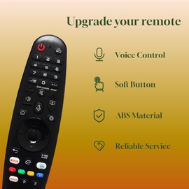 MR19BA Replacement Remote Control with Voice and Pointer, Universal and Compatibility for LG TVs, High Precision, Easy to Use