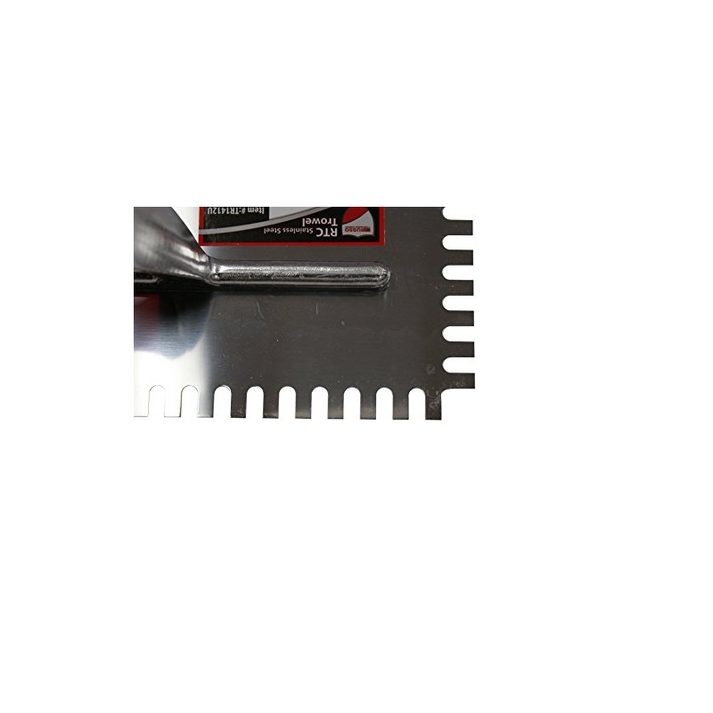 RTC Steel Notched Tile Trowel 1/4 x 1/2" U Notch