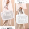 WiViVi Vinyl Pouch, Clear Pouch, Large Capacity, Double Layer Design,