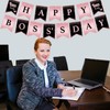 YaYuanSun Happy Boss’s Day Banner Party Decorations Boss Day Party