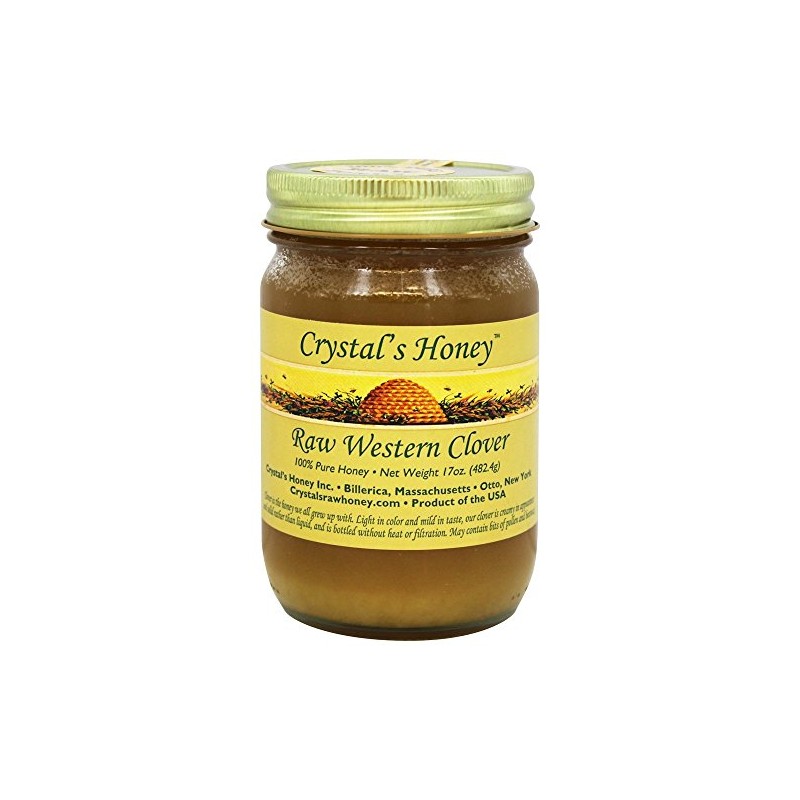 Crystal's All Natural - 100% Pure Raw Honey Western Clover