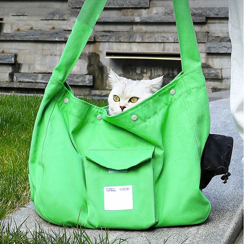 Cat Sling Carrier Breathable Large Capacity Pet Shoulder Messenger Bag