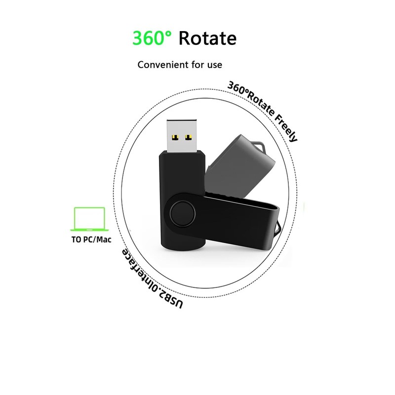 USB Stick 8GB Pack of 10, MAKACTUA USB Flash Drive