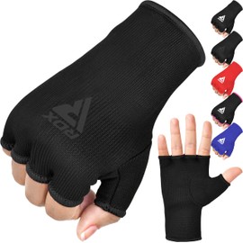 RDX Boxing Hand Wraps Inner Gloves for Punching - Half Finger Elasticated Bandages under Mitts Fist Protection - Adults & Kids, Great for MMA Muay Thai Kickboxing, Martial Arts Training Combat Sports