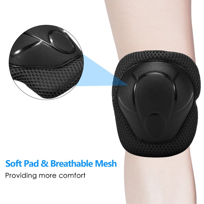 Kids Knee Pads Set 6 in 1 Protective Gear Kit
