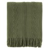 BATTILO HOME Army Green Throw Blanket for Sofa Couch Office