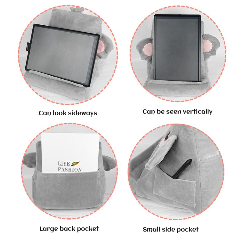 Soft Tablet Pillow Stand Cartoon Soft Tablet Holder Tablet Reading