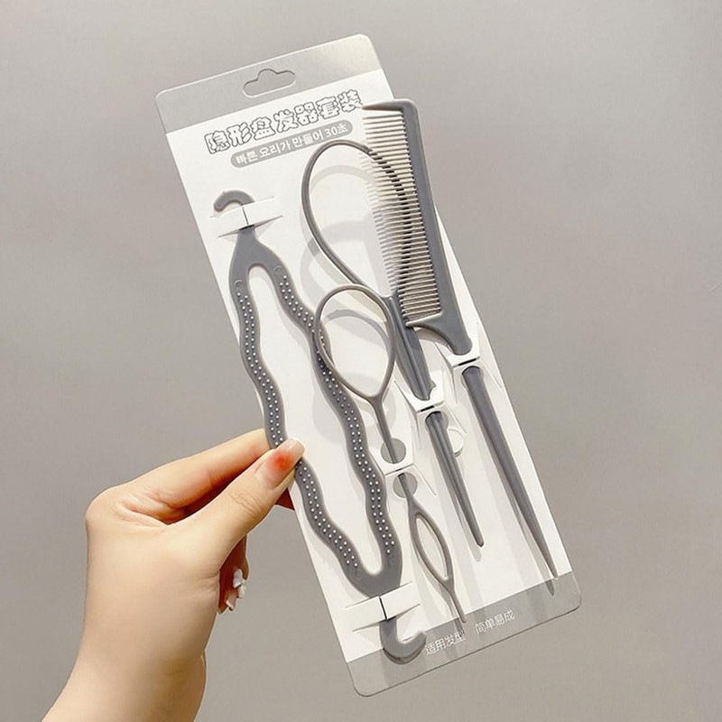 4pcs Hair Arrangement Stick Hair Braiding Kit Quick Beauty Salon