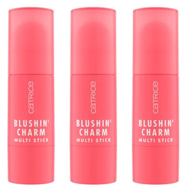 Catrice Blushin' Charm Multi Stick, Blush, No. 010, Pink, Instant Result, Natural, Radiantly Fresh, Vegan, Paraben-Free, Microplastic Particles, Nanoparticles Free, Pack of 3 (3 x 5.5 g)