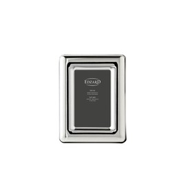 EDZARD Bari Photo Frame for Photos 5 x 8 cm Elegant Silver-Plated Tarnish-Resistant